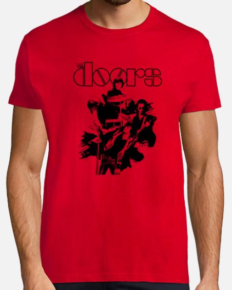 The Doors Man Tshirt  PNG Red