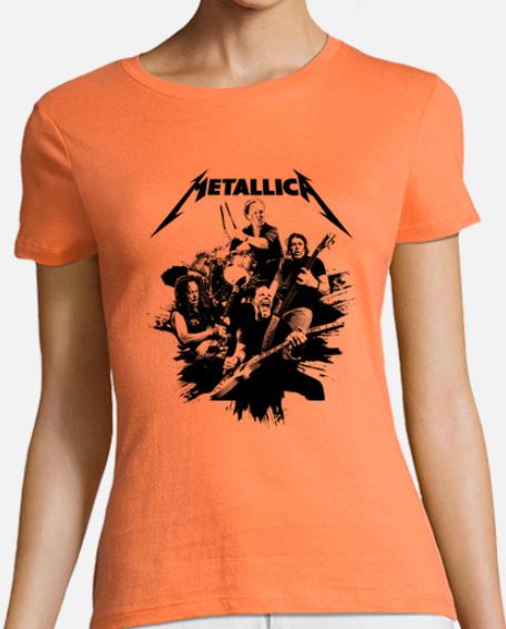 Metallica Woman Tshirt Orange