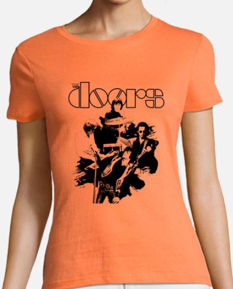 The Doors Woman Tshirt PNG Orange