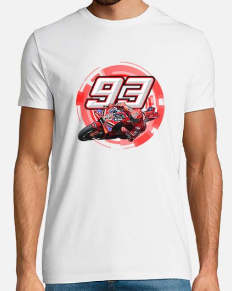 Marc Marquez Man Tshirt PNG White