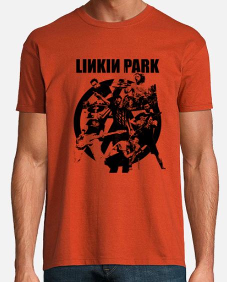 Linkin Park Man Tshirt Orange