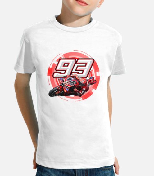 Marc Marquez Kid Tshirt PNG White
